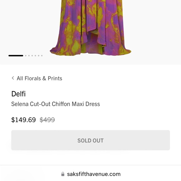 Delfi Selena Cut Out Maxi Dress - Picture 2 of 3